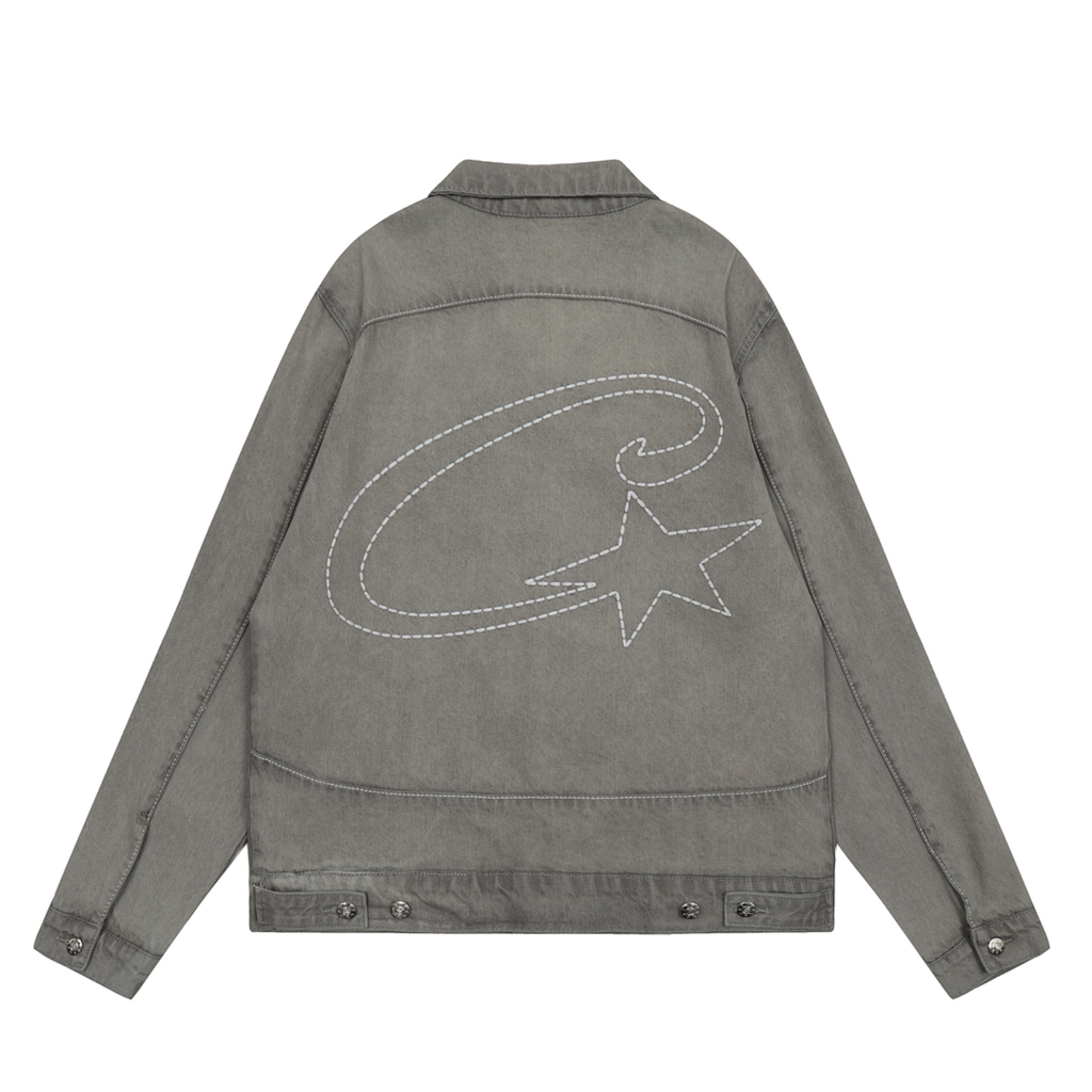 Corteiz Grau Denim Set: Hochwertige Streetwear für Exklusiven Urbanen Style