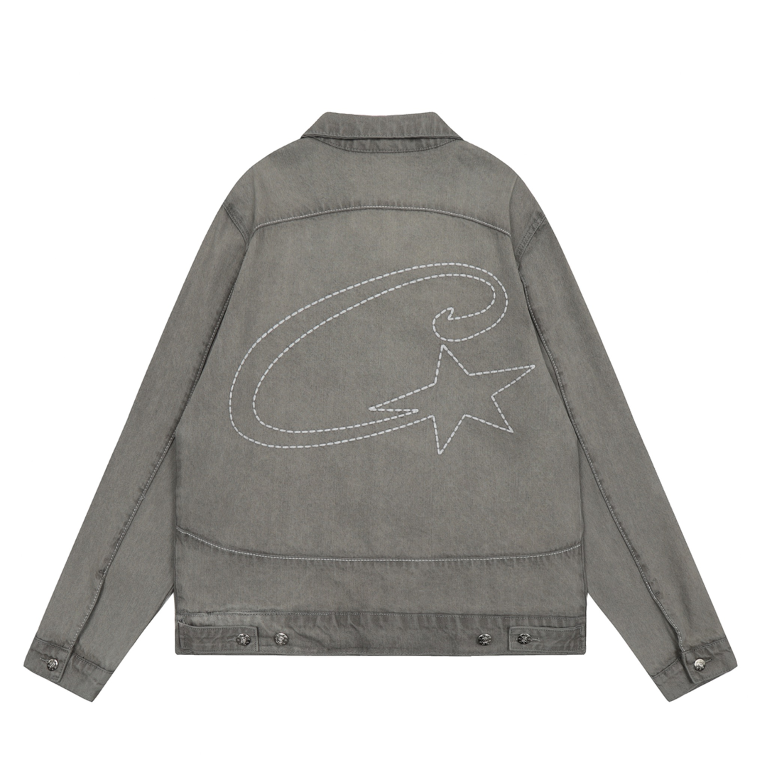 Corteiz Grau Denim Set: Hochwertige Streetwear für Exklusiven Urbanen Style