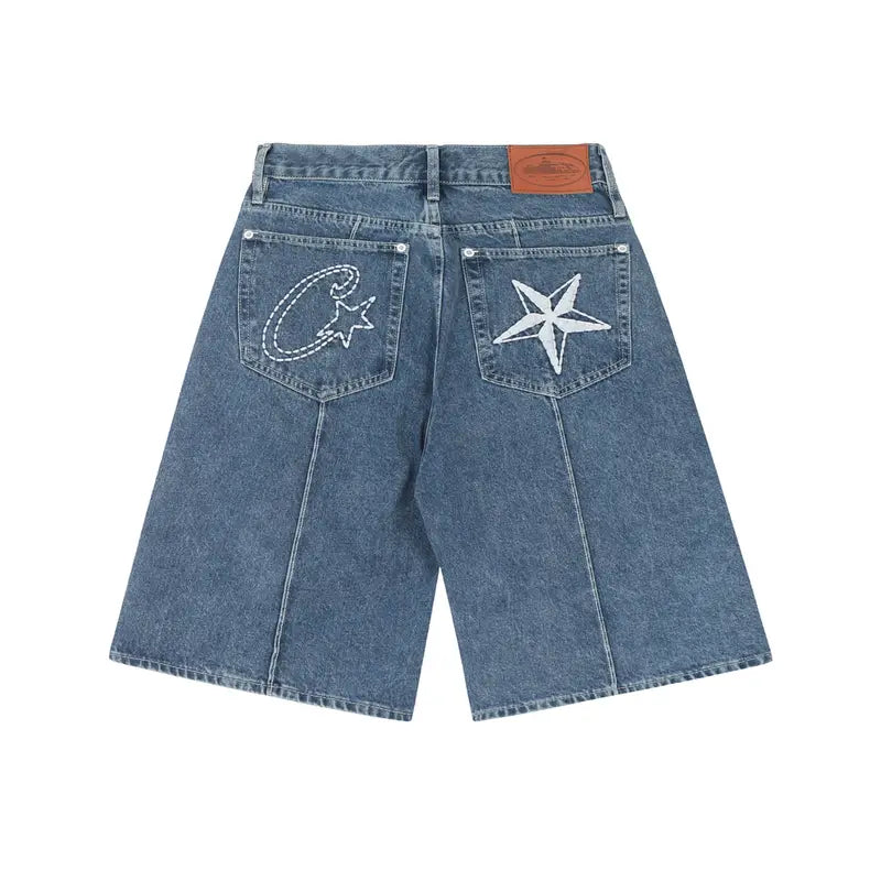 Corteiz Blaue Denim Shorts Herren – Exklusiver London Streetwear Style