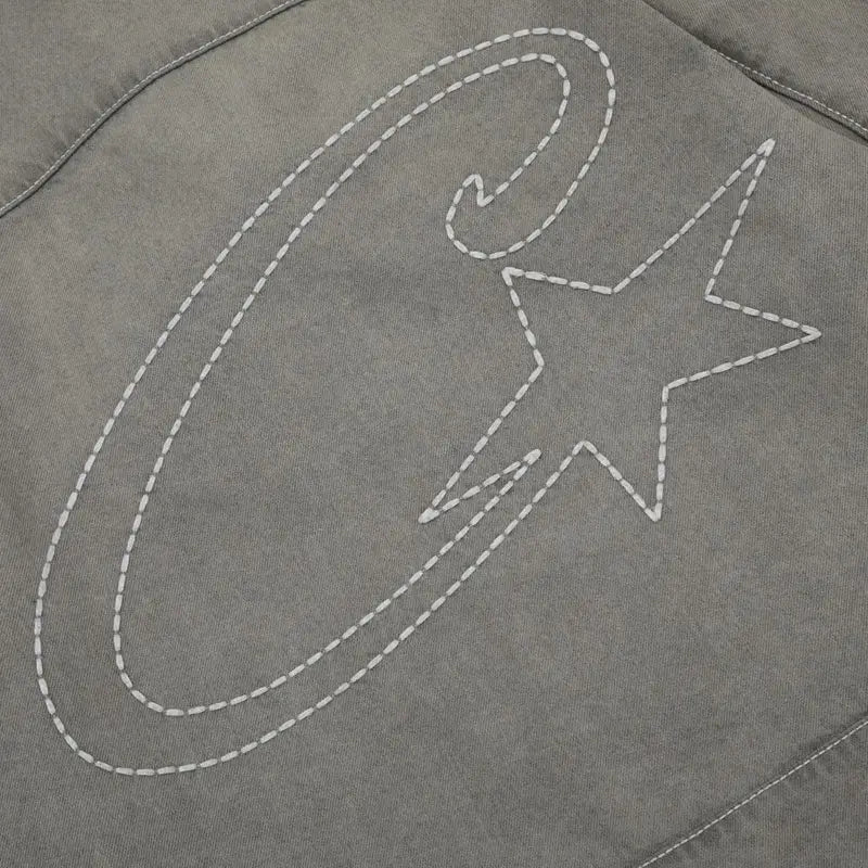 Corteiz Grau Denim Set: Hochwertige Streetwear für Exklusiven Urbanen Style