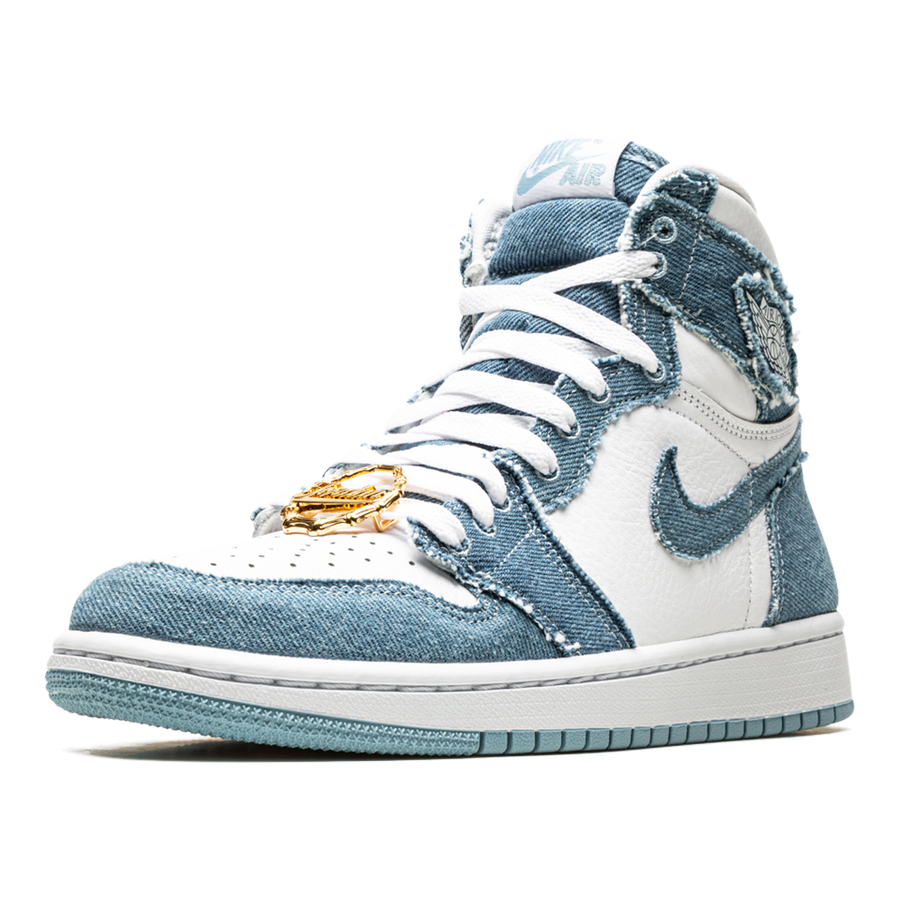 Air Jordan 1 High OG WMNS Denim Sneaker: Exklusiver Damen Vintage Look