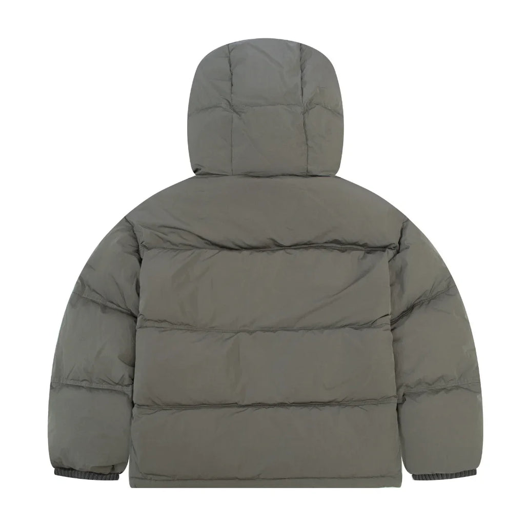 AMI Paris Graue Pufferjacke: Stylisch, Warm, Vielseitig für Herren