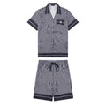 Amiri Staggard Seiden-Shorts-Set Herren Luxus Freizeitanzug Sommer Bequem Stilvoll