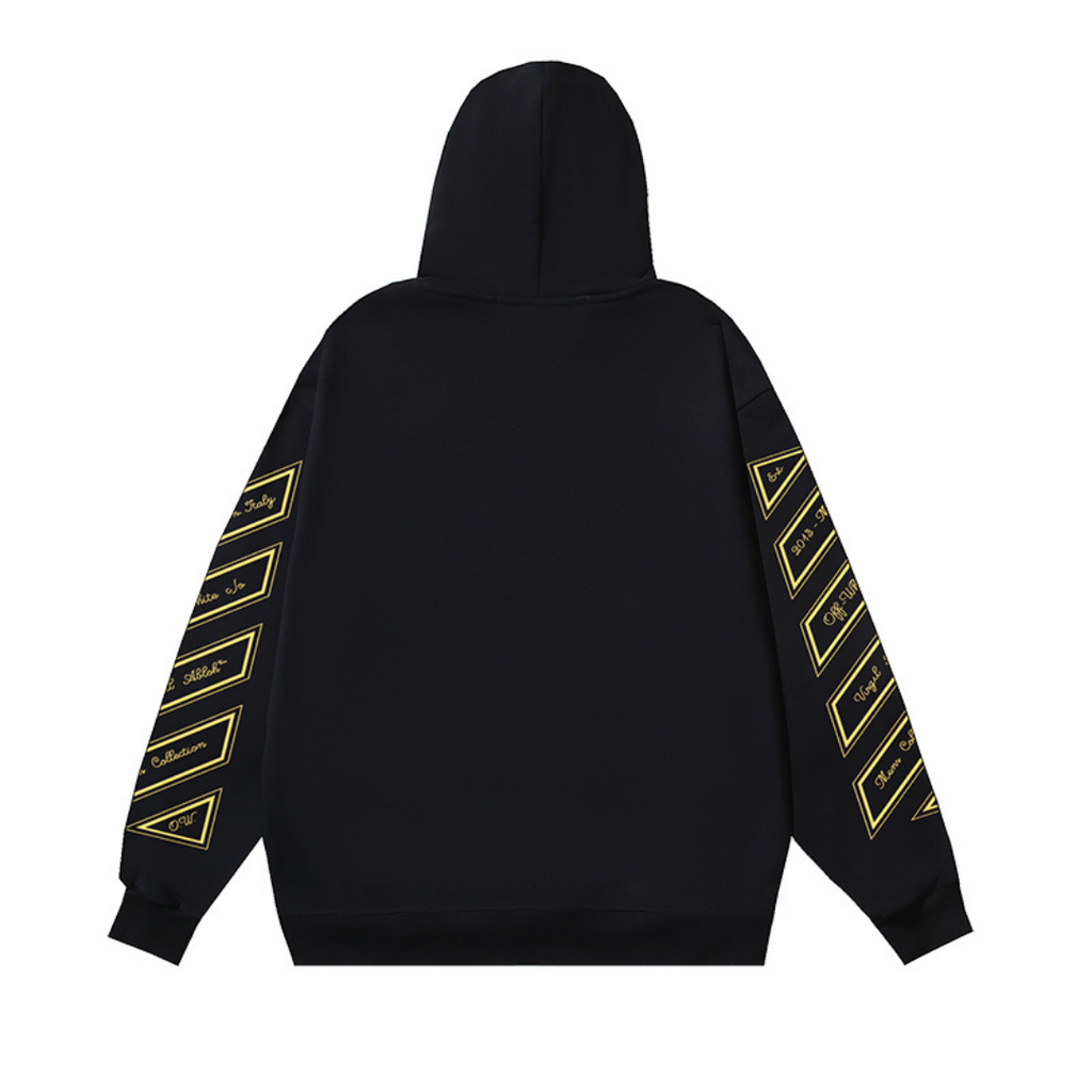 Off-White Monogramm Luxus Hoodie – Stilvoller Streetwear Kapuzenpullover für Herren