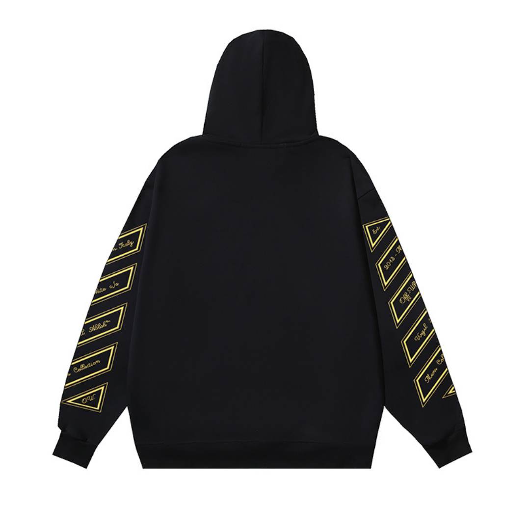 Off-White Monogramm Luxus Hoodie – Stilvoller Streetwear Kapuzenpullover für Herren