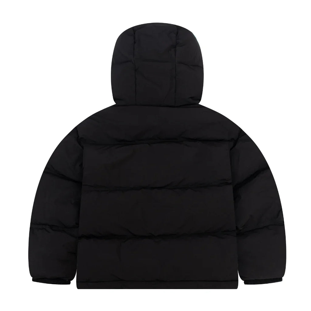AMI Paris Schwarze Pufferjacke Herren Warmer Wintermantel Stilvoll Elegant Luxusmode