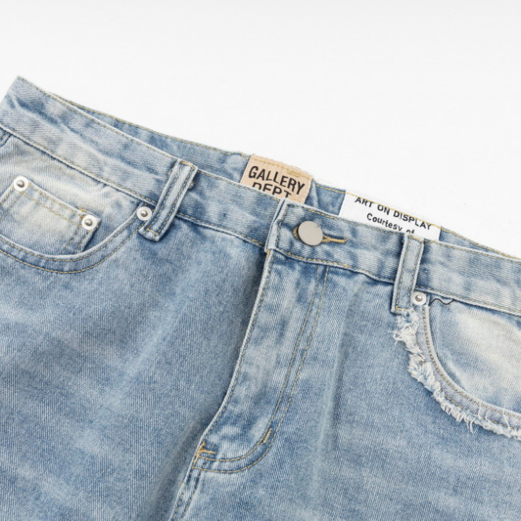 Gallery Dept. Künstlerische Handbemalte Jeans: Einzigartiger Streetwear Denim mit Farbklecksen