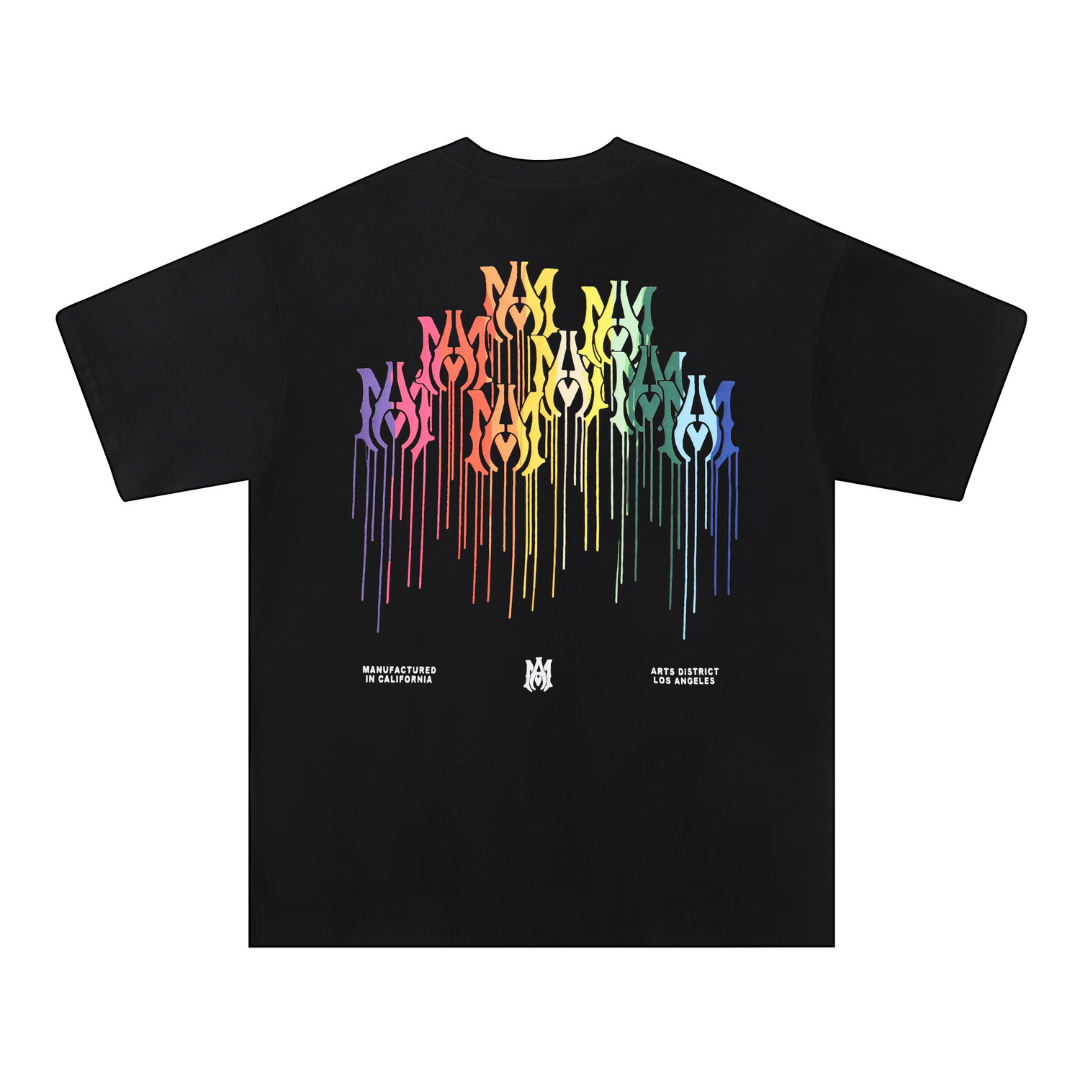 Amiri M.A. Drip Collage Herren T-Shirt – Einzigartiger Designer-Print für individuellen Stil