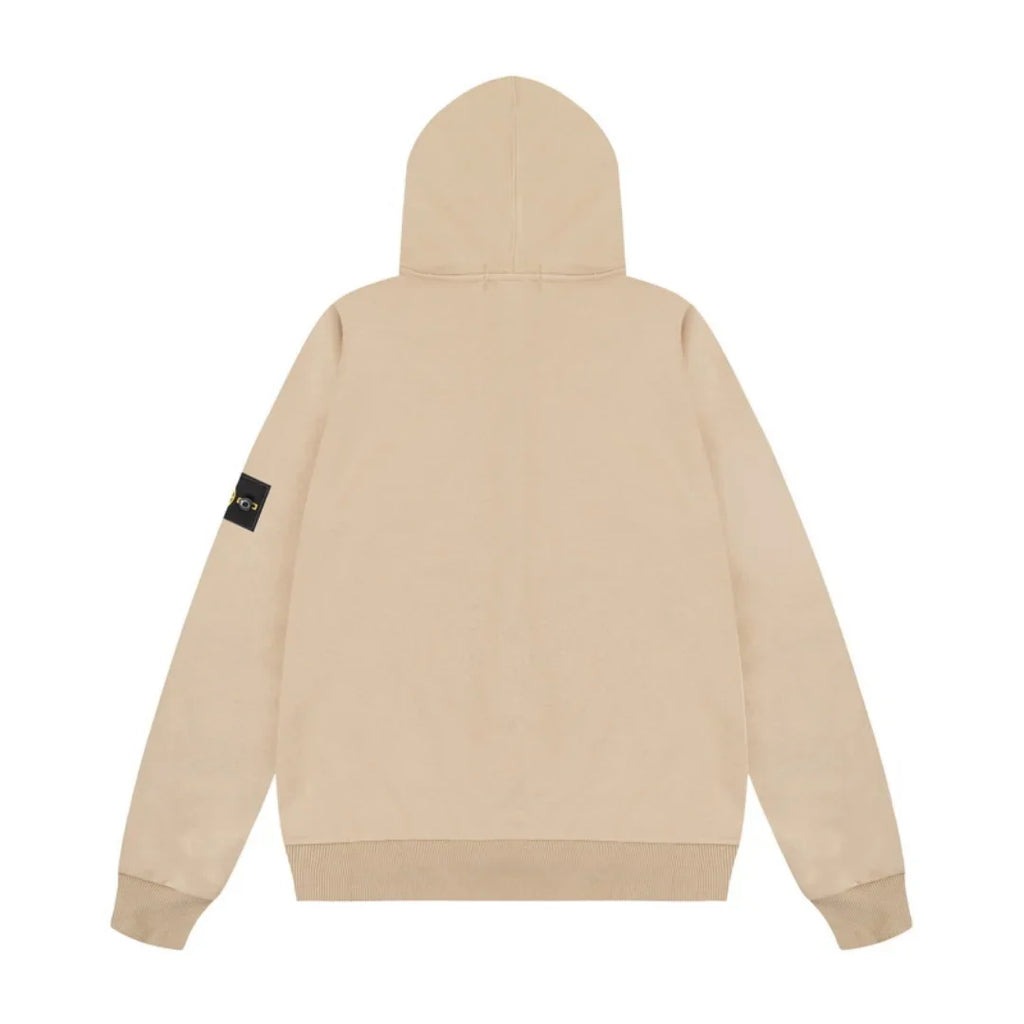 Stone Island Herren Kapuzenpullover Grün – Premium Baumwolle, Ikonischer Kompass-Patch, Urbaner Style