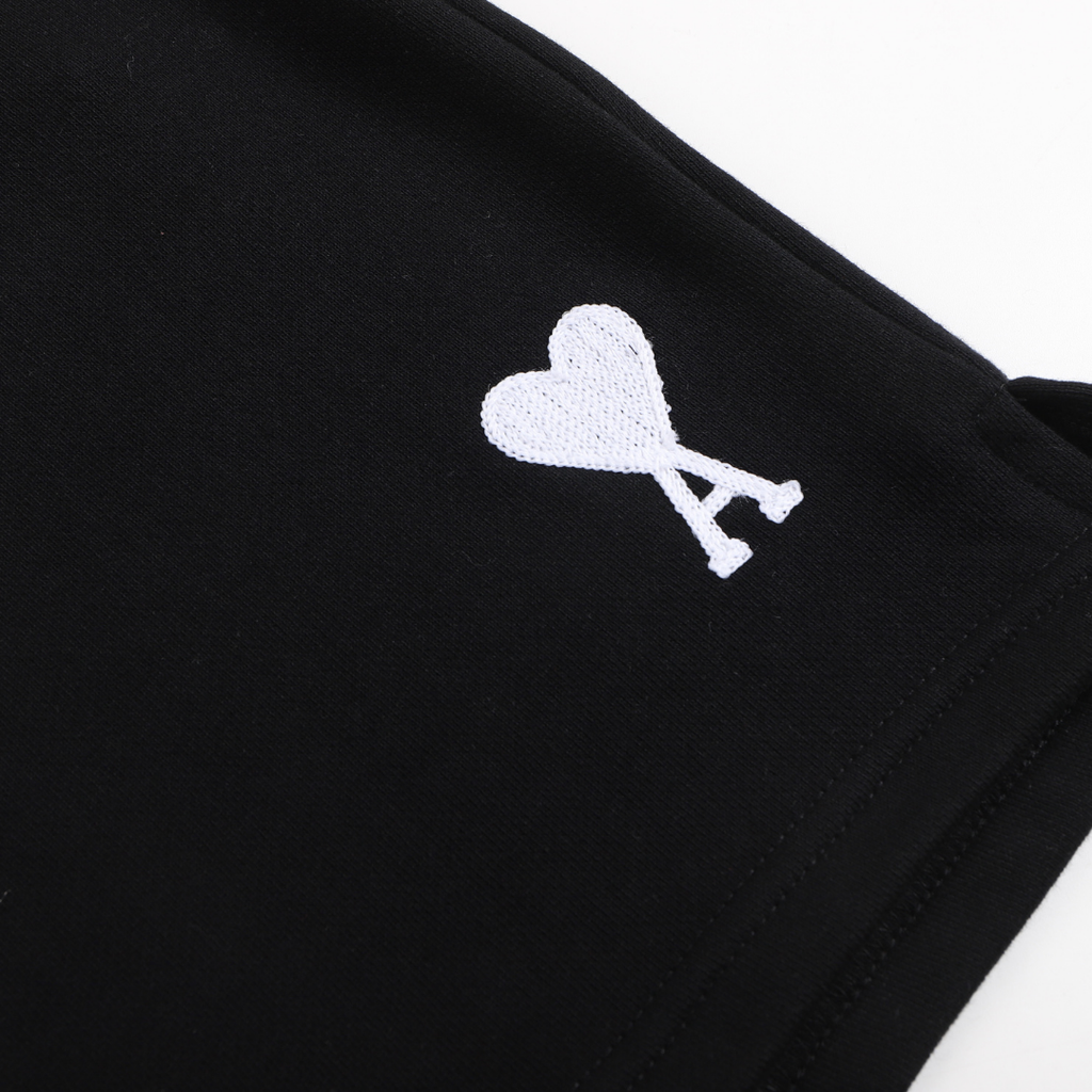 AMI Paris Herren Shorts: Stylisch, Bequem, Hochwertige Baumwolle, Vielseitig, Schwarz/Weiß