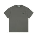Authentisches Stone Island Herren T-Shirt Baumwolle Kompass-Logo Kurzarm Design