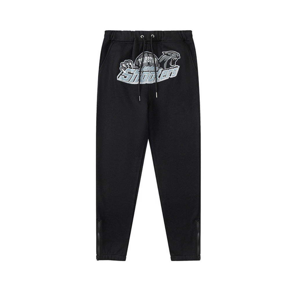 Authentischer Trapstar London Shooters Schwarzer Trainingsanzug | Bequemes Streetwear Set