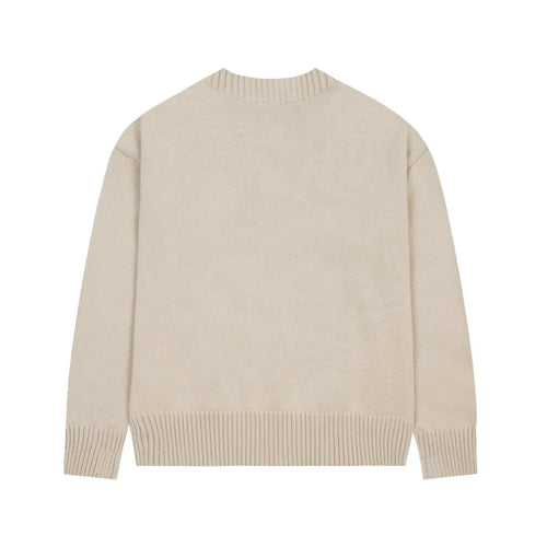 Luxuriöser AMI Paris Herz-Logo Strickpullover für Herren - Zeitloser Eleganz