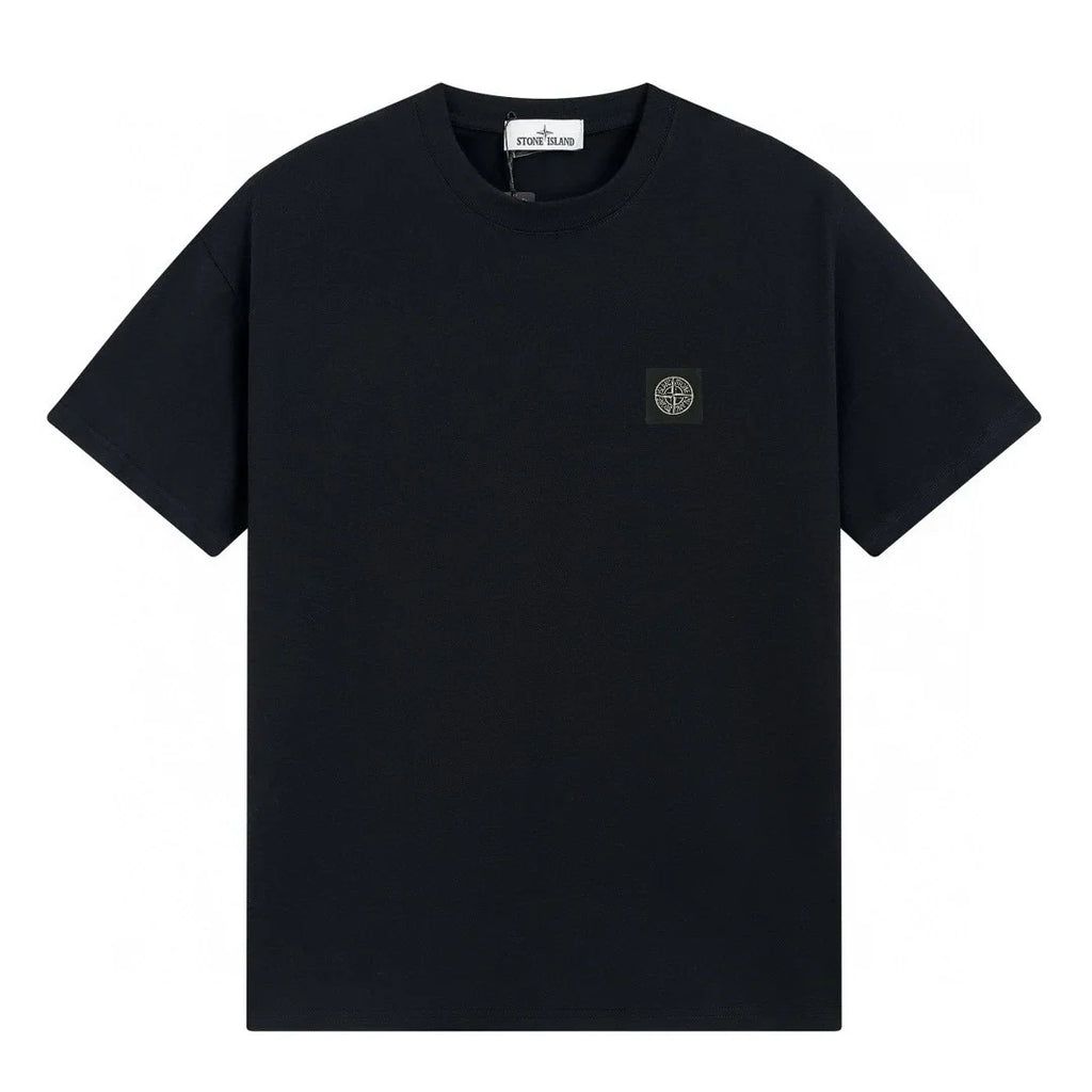 Stone Island Herren T-Shirt - Premium Baumwolle, Kompass-Patch, Urbaner Style
