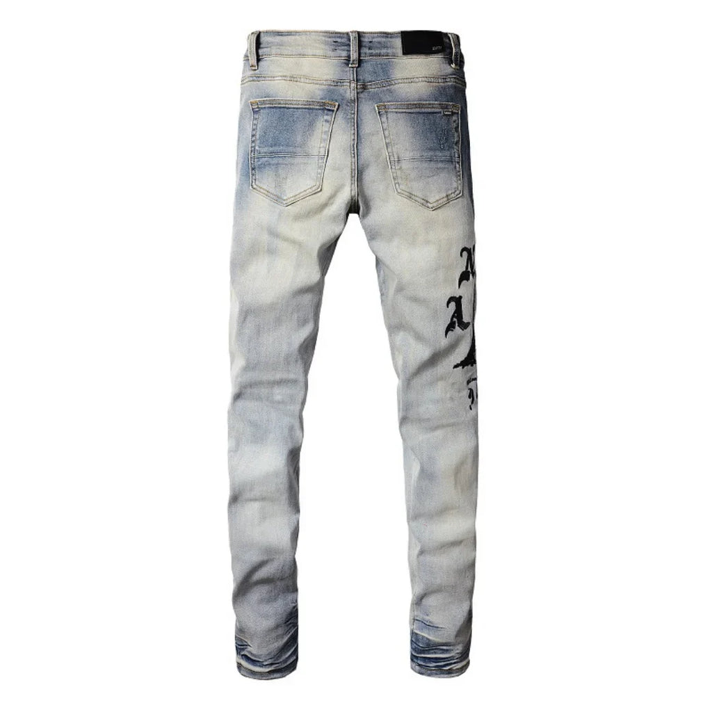 Amiri Logo Slim Fit Herren Jeans Schwarz – Exklusive Designer Streetwear Denim