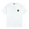 Exklusives Stone Island Herren T-Shirt aus Premium-Baumwolle mit ikonischem Kompass-Patch