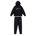 Trapstar Decoded Schwarz-Blau Chenille Trainingsanzug – Stilvoll, Bequem, Urban