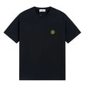 Exklusives Stone Island Herren Baumwoll-T-Shirt – Stilvoller Kompass-Patch Luxus