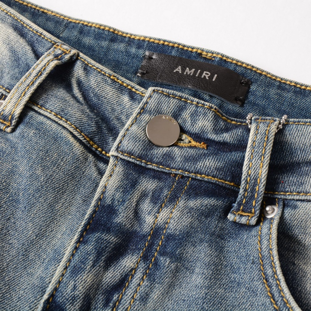 Amiri Logo Slim Fit Herren Jeans Schwarz – Exklusive Designer Streetwear Denim
