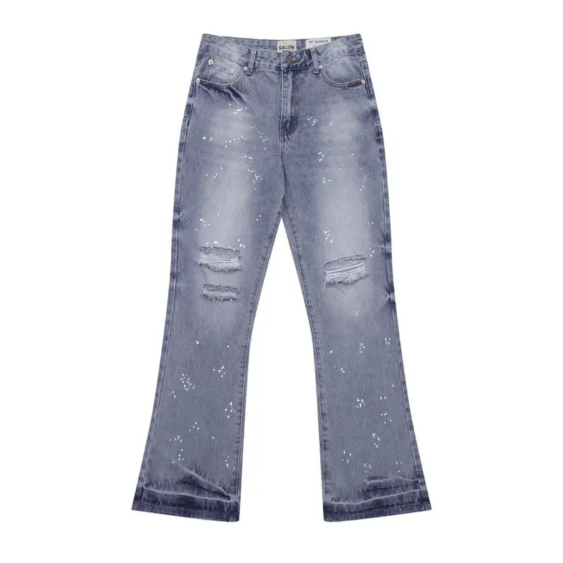 Gallery Dept. Handbemalte Denim Jeans: Einzigartiger Streetwear-Stil für Künstlerseelen