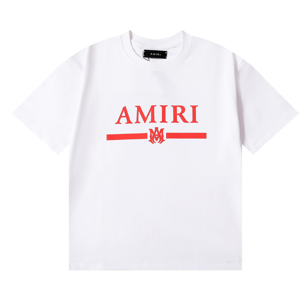 Exklusives Amiri M.A. Rotes Balken T-Shirt | Premium Baumwolle Herren Design