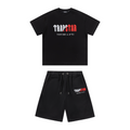 Trapstar Decoded Schwarzes Kurz-Set für Herren - Bequemes Streetwear Sommer-Outfit