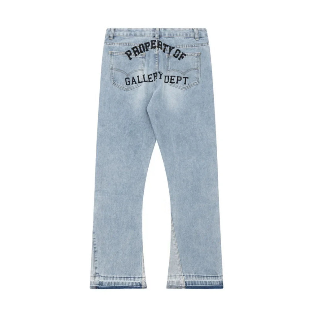 Einzigartige Gallery Dept. Handbemalte Jeans: Künstlerischer Streetwear-Style für Individualisten