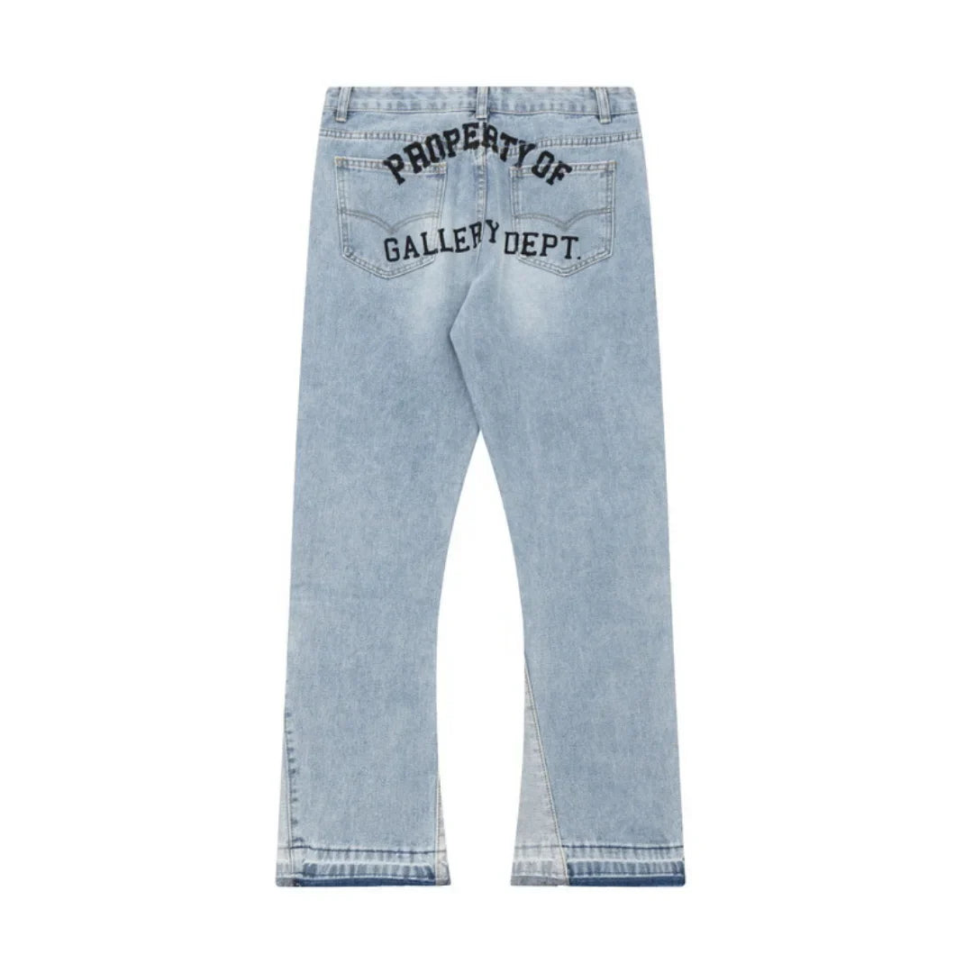Einzigartige Gallery Dept. Handbemalte Jeans: Künstlerischer Streetwear-Style für Individualisten