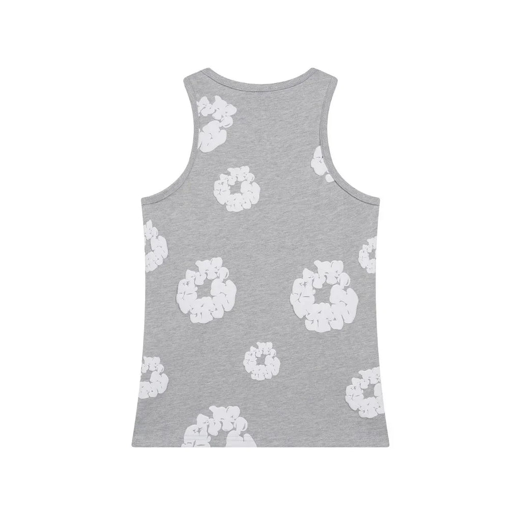 Denim Tears Graues Tanktop: Bequem, Stilvoll, Modern – Hochwertiges Baumwoll-Design