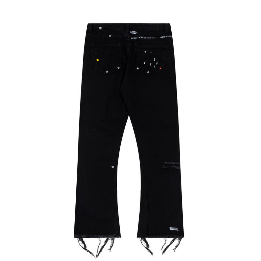 Gallery Dept. Designer-Jeans: Handbemalt, Einzigartig, Streetwear-Meisterwerk für Individualisten