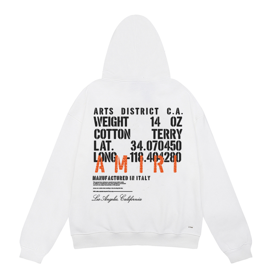 Luxuriöser Amiri Logo Hoodie: Premium Designer Kapuzenpullover für ultimativen Streetwear-Stil