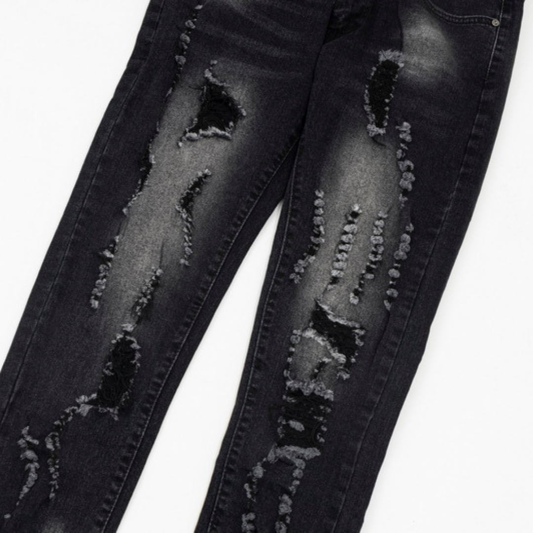 Gallery Dept. Bemalte Jeans: Einzigartiger Streetwear Denim mit Künstlerischen Details