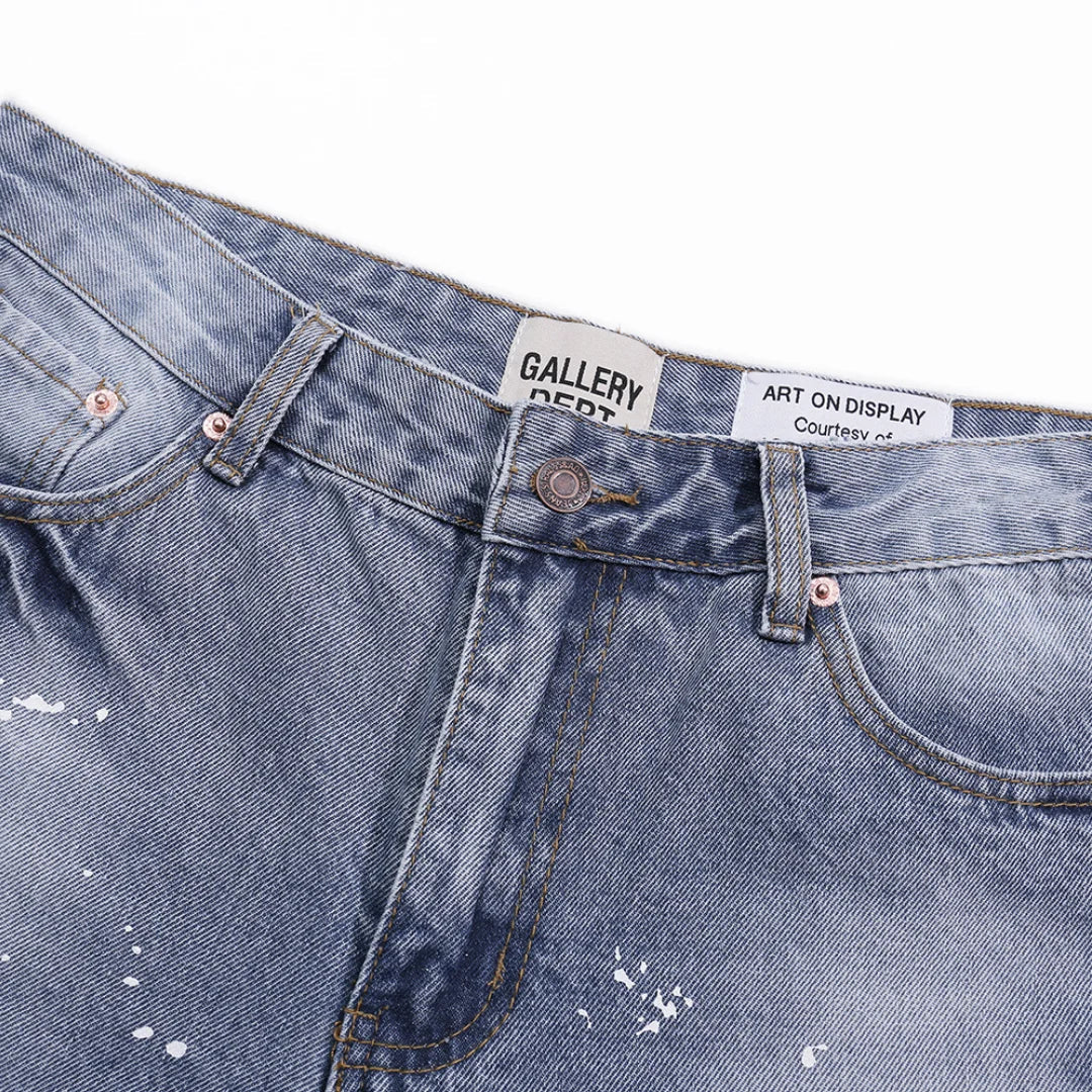 Gallery Dept. Handbemalte Denim Jeans: Einzigartiger Streetwear-Stil für Künstlerseelen