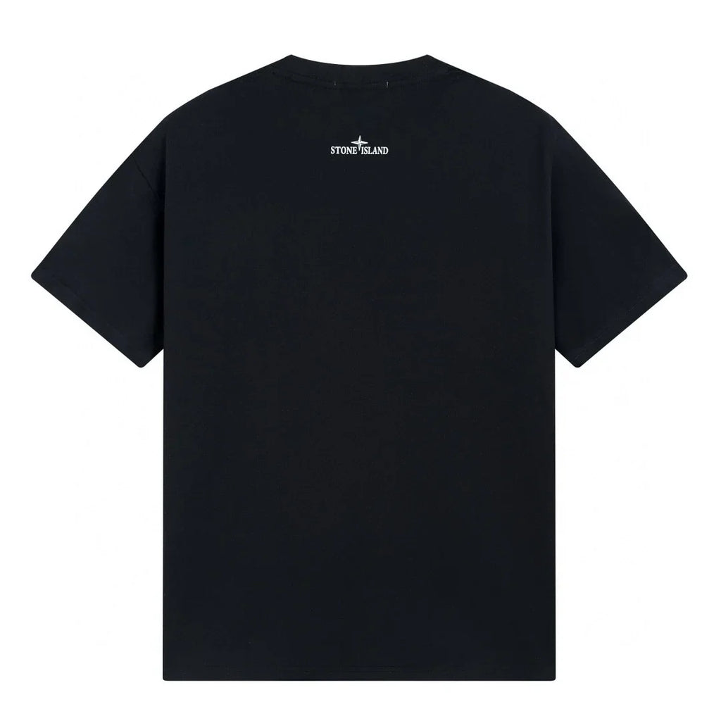 Stone Island Monochromes T-Shirt: Premium Baumwolle, Klassischer Stil, Exklusives Patch-Design