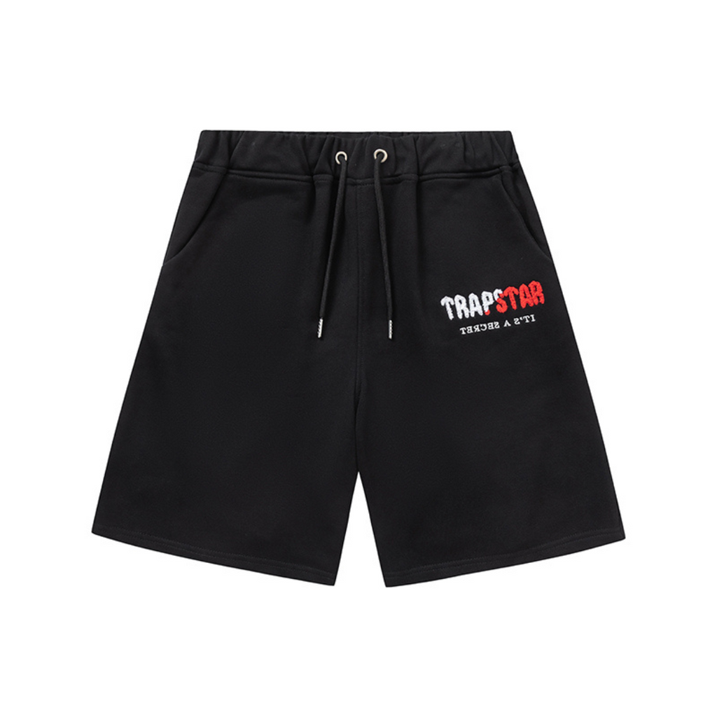 Trapstar Decoded Schwarzes Kurz-Set für Herren - Bequemes Streetwear Sommer-Outfit