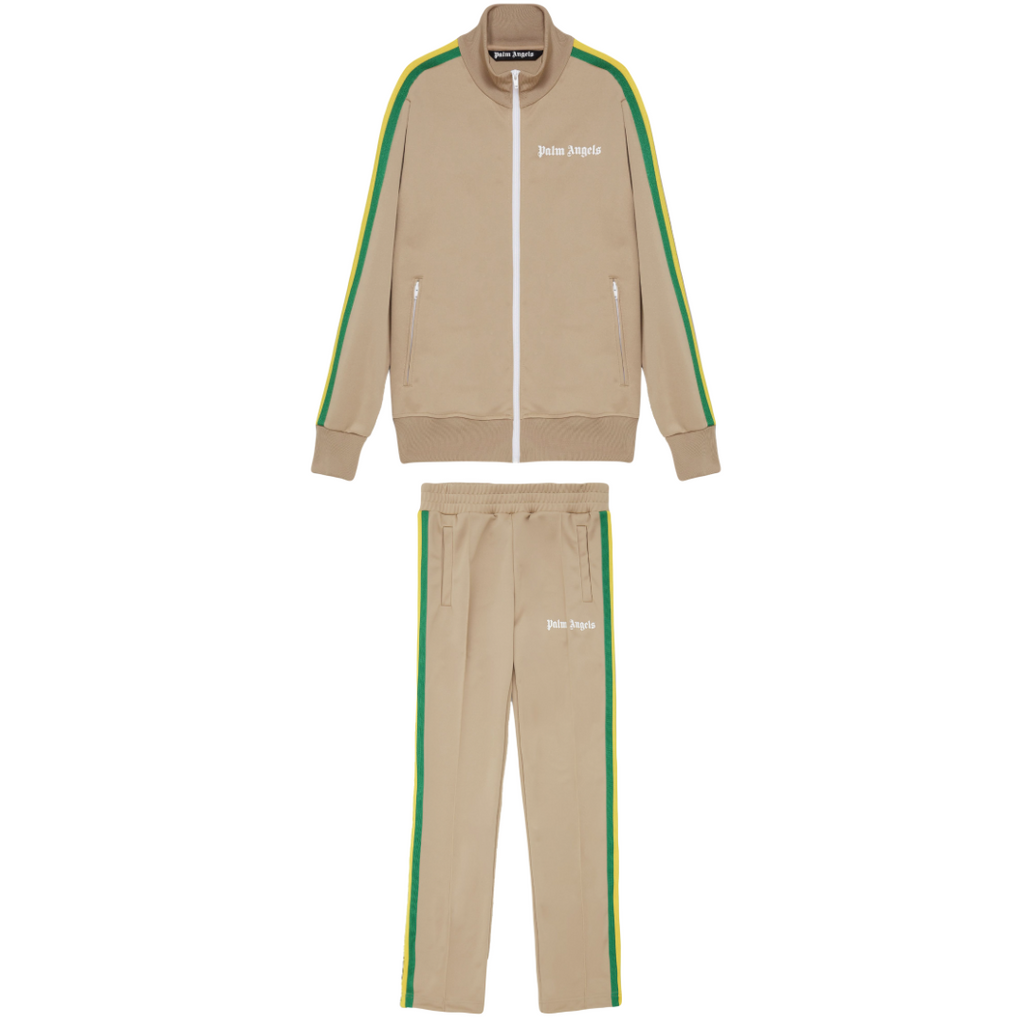 Palm Angels Nougat Trainingsanzug: Luxuriöser Urban-Chic für Stilbewusste