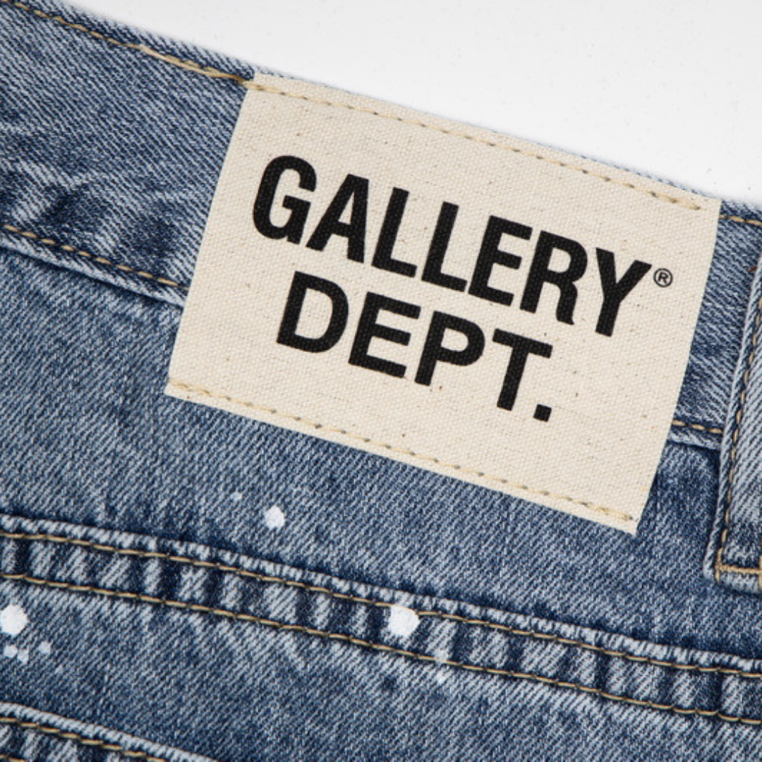 Gallery Dept. Handbemalte Denim Jeans – Künstlerisch, Oversized, Einzigartig, Streetwear-Statement