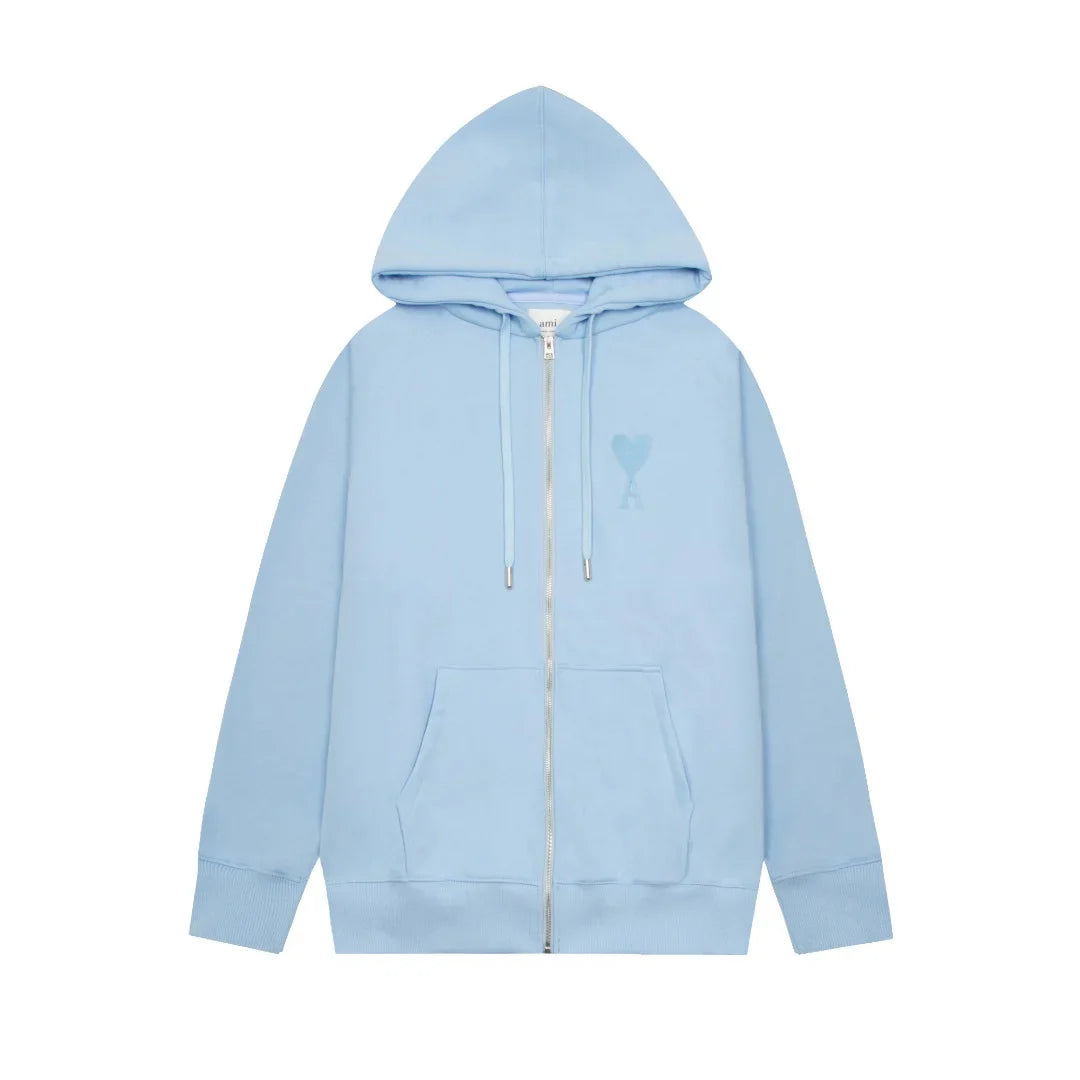 AMI Paris Unisex Designer Jacke - Zeitloser Pariser Chic mit Herz Logo Stickerei