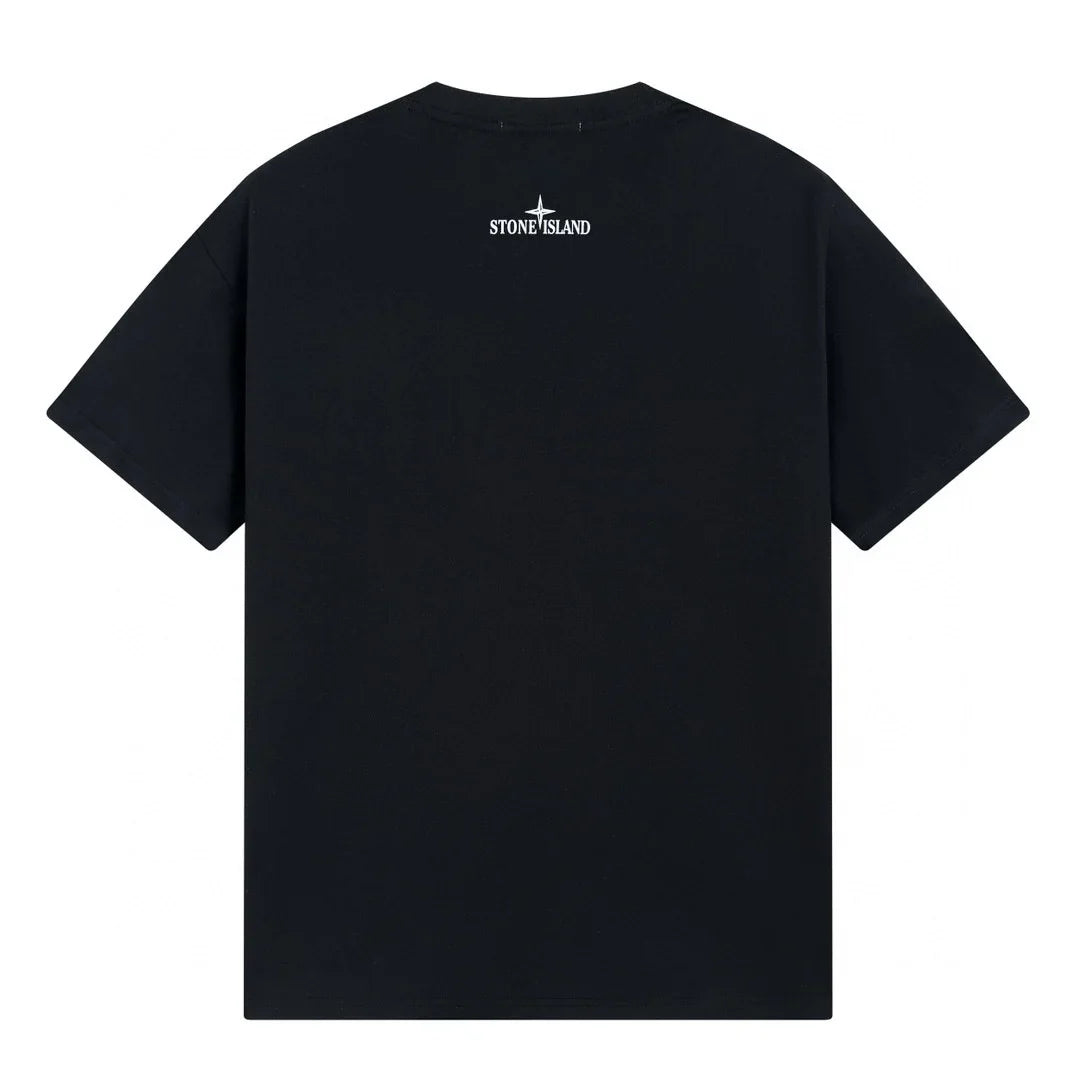 Stone Island Monochromes T-Shirt Herren Baumwolle Exklusives Design Komfortabel