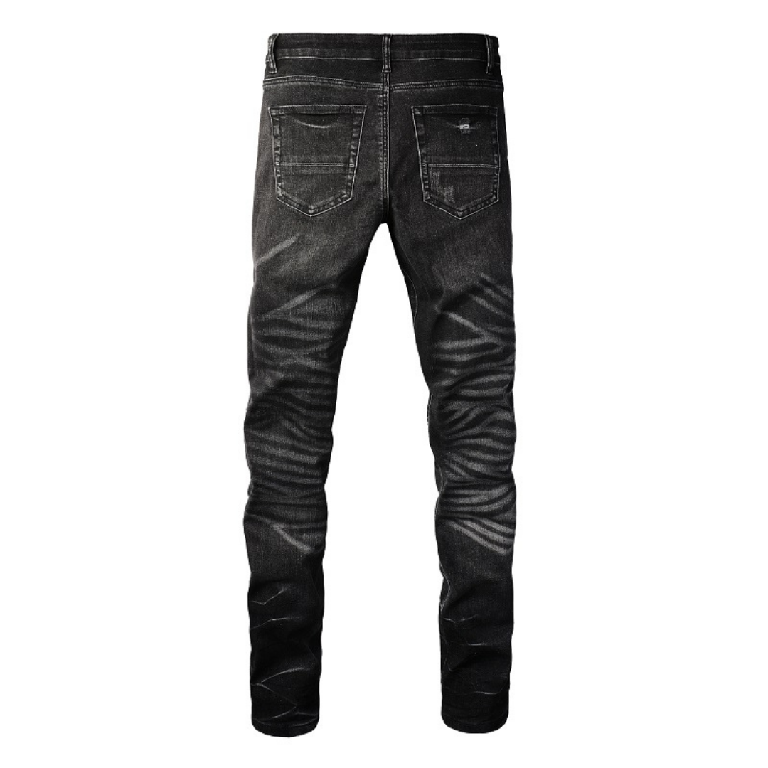 Amiri Schwarze Diamant-Jeans für Herren – Luxuriöse Designer-Denim mit Distressed-Effekt
