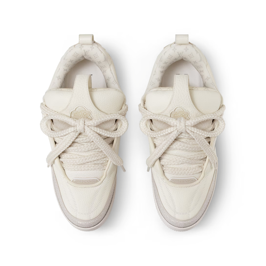 Louis Vuitton Skate Beige Sneaker: Luxuriöser Leder-Mesh Schuh, Stilvoll & Bequem
