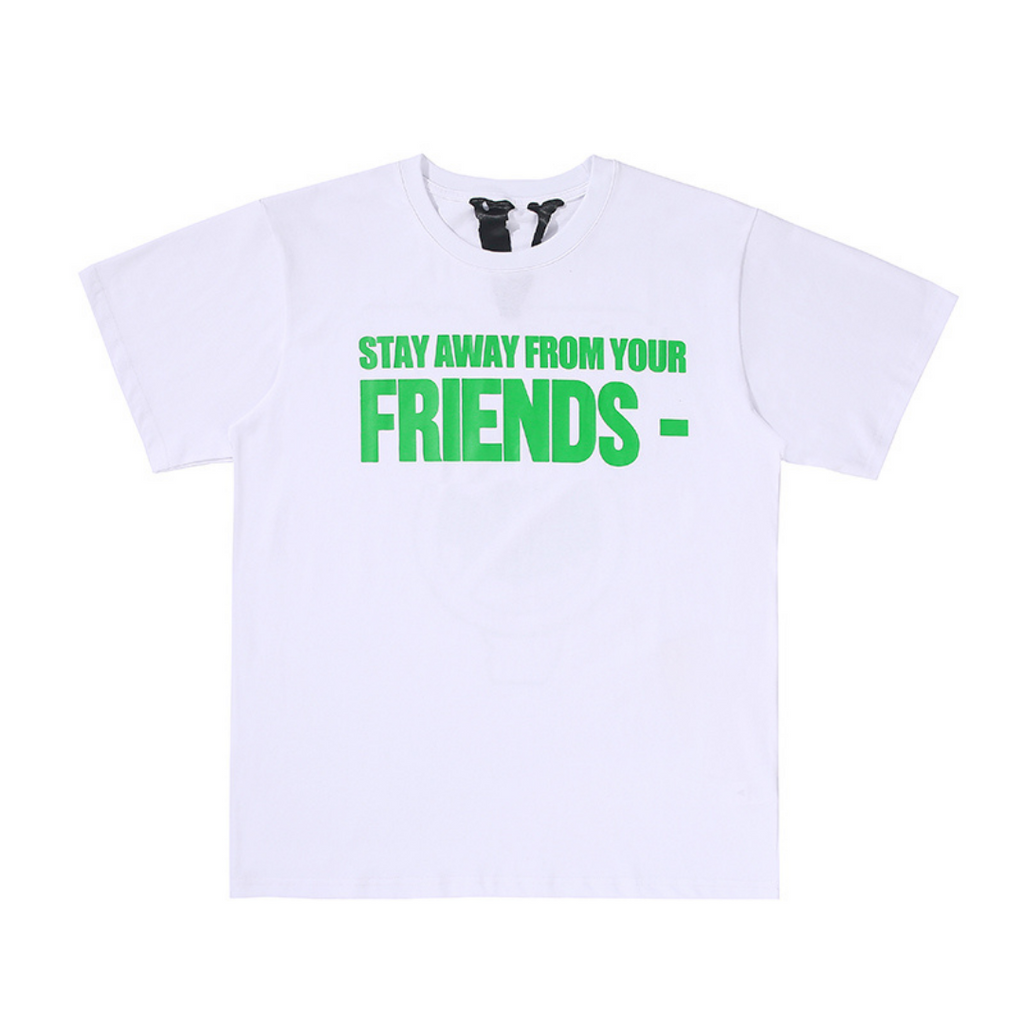 V-LONE 'No Friends' Statement T-Shirt: Lässiges Baumwoll-Streetwear-Design für Individualisten