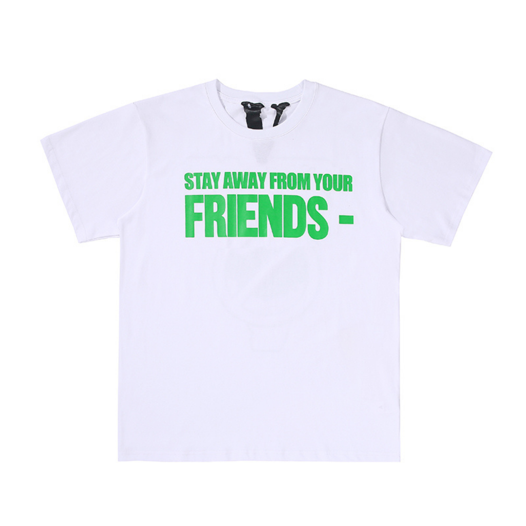 V-LONE 'No Friends' Statement T-Shirt: Lässiges Baumwoll-Streetwear-Design für Individualisten