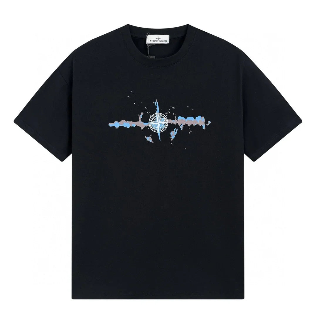 Stone Island Polychromatisches Herren T-Shirt – Exklusives Design, Hoher Komfort