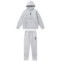 Trapstar Decoded V-Streifen Grau Trainingsanzug Set Hoodie Hose Streetwear Bequem