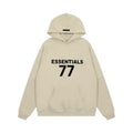 Essentials '77' Unisex-Kapuzenpullover – Bequem, Oversized, Streetwear-Logo-Stil