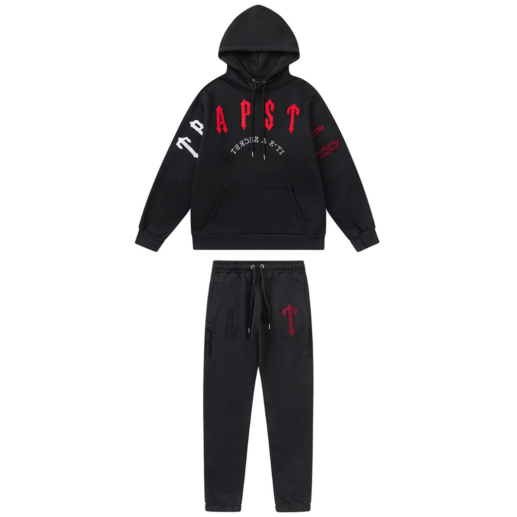 Exklusiver Trapstar Gradient Rot Secret Trainingsanzug – Stilvoller Streetwear-Look für Ihn