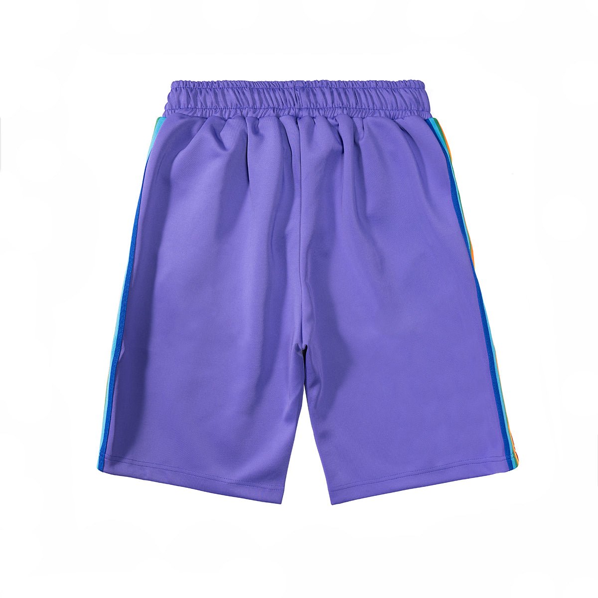 Palm Angels Modische Schwarze Track Shorts mit Weißem Seitenstreifen Herren