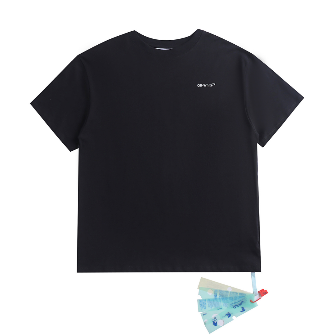 Off-White Monogramm T-Shirt Luxus Streetwear Baumwolle Herren Damen Stylisch Bequem