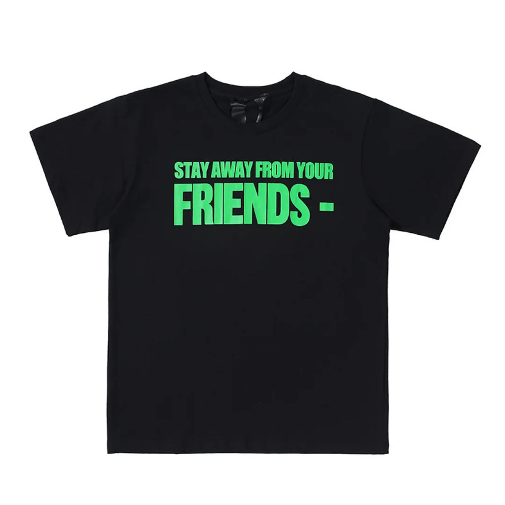 V-LONE 'No Friends' Baumwoll-T-Shirt: Ultimativer Urban Streetwear Statement-Style